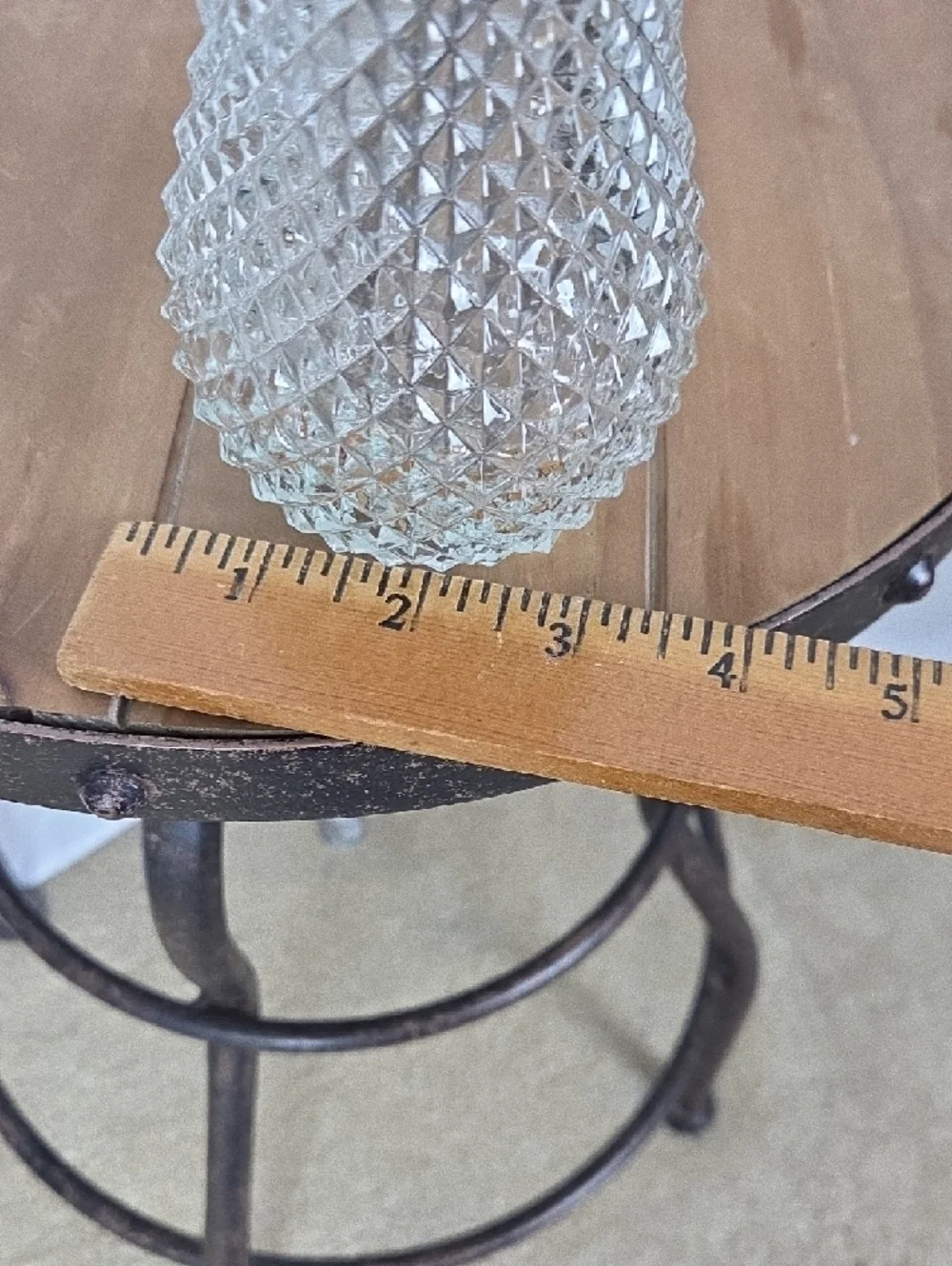 Clear Glass Sugar Dispenser with Silver Lid